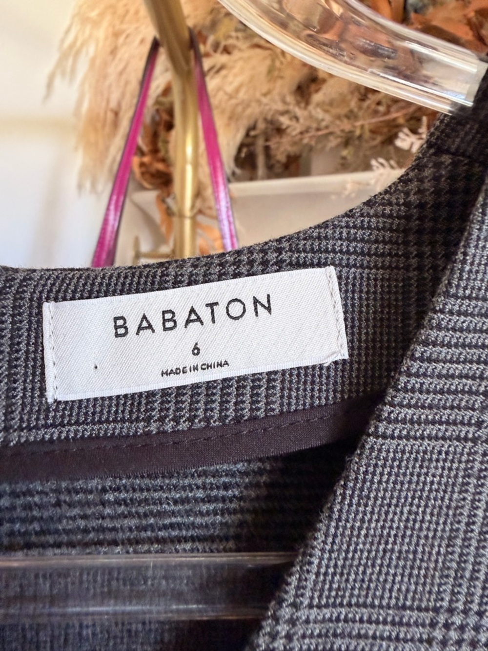 Babaton Charcoal Grey V-Neck Wrap Midi Dress - Picture 2 of 5
